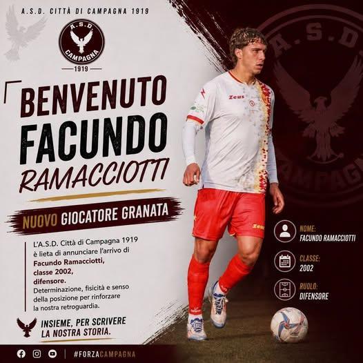 UFFICIALE- ASD Campagna, ecco  Facundo Ramacciotti
