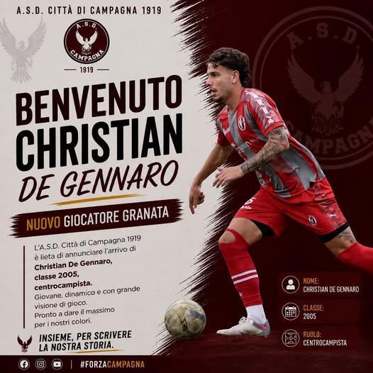 UFFICIALE-Campagna, ecco Christian De Gennaro