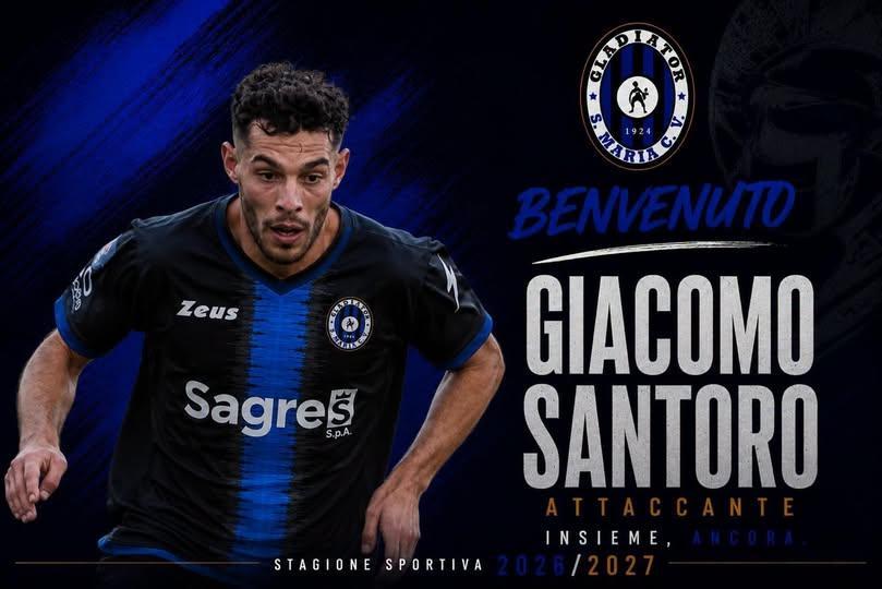 UFFICIALE-Gladiator, ecco  la punta Giacomo Santoro