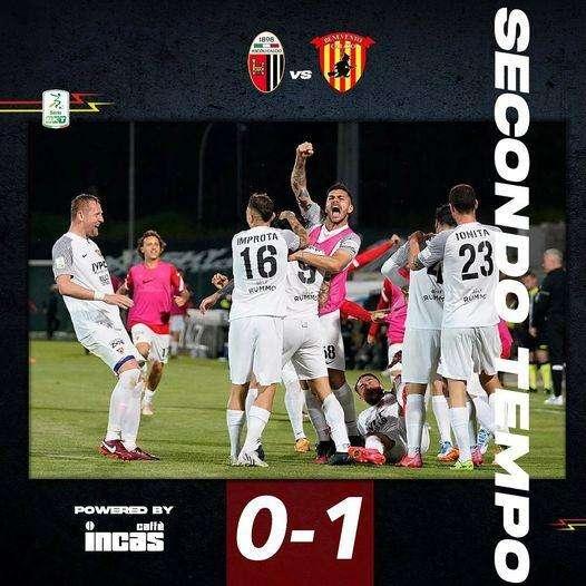 Il Benevento passa ad Ascoli con una rete di Lapadula