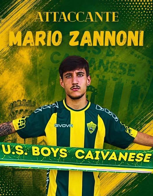 UFFICIALE- Boys Caivanese,  Mario Zannoni