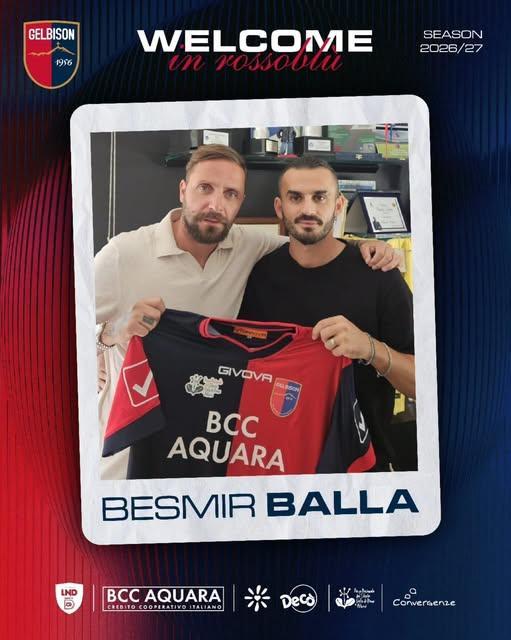 UFFICIALE-Gelbison , ecco Besmir Balla