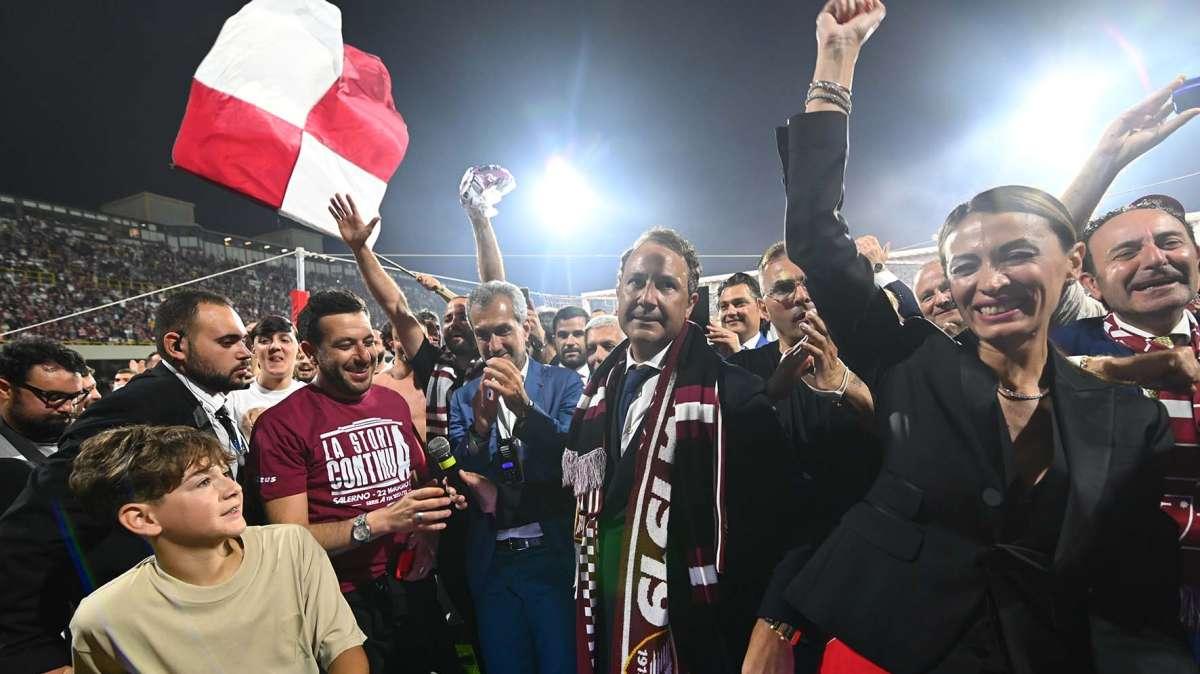 Salernitana, Iervolino: "Il calcio italiano è il più bello e autentico d'Europa"