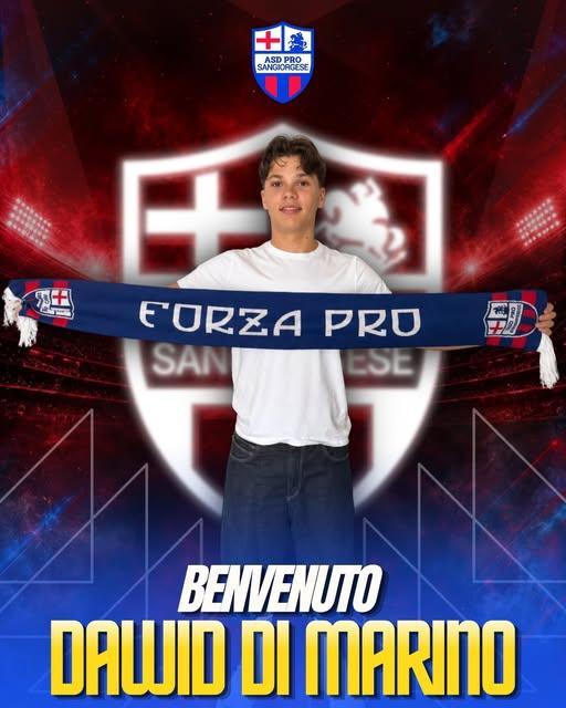 UFFICIALE- Pro Sangiorgese , ecco Dawid Di Marino