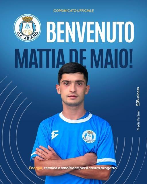 UFFICIALE-US Ariano, ecco  Mattia De Maio,