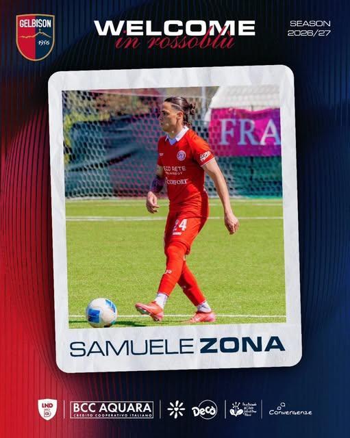 UFFICIALE-Gelbison, ecco Samuele Zona