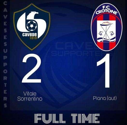 La Cavese batte per 2-1 il Crotone