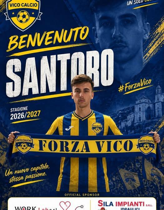 UFFICIALE-Vico Calcio, ecco Santoro