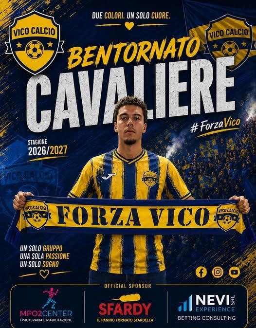 UFFICIALE-Vico Calcio, ecco Cavaliere