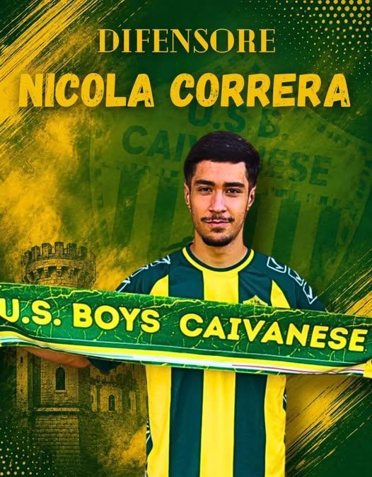 UFFICIALE- US Boys Caivanese, ecco Nicola Correra