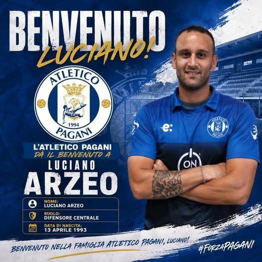 UFFICIALE-ASD Pagani, ecco Lucuano Arzeo