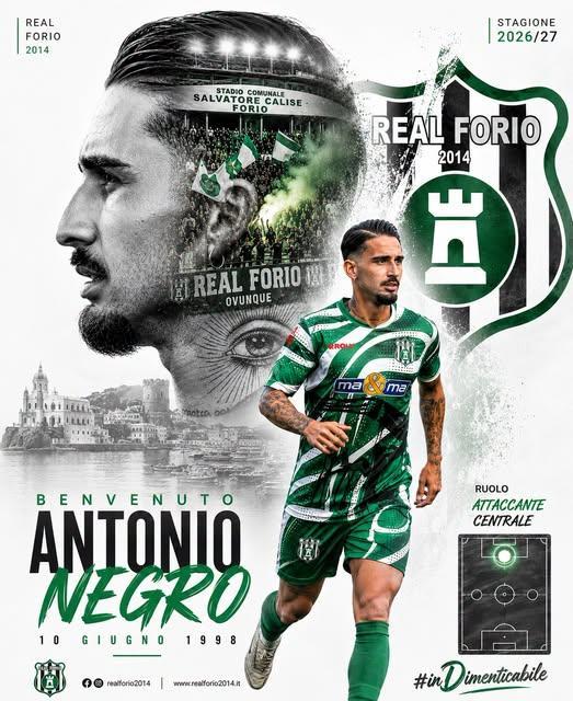 UFFICIALE- Real Forio, ecco  la punta Antonio Negro