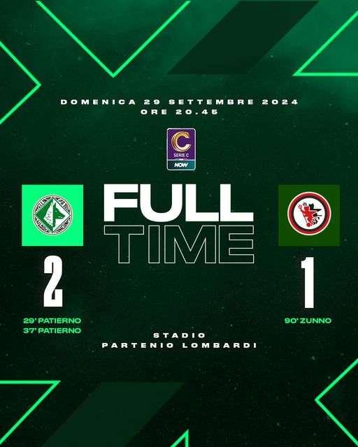 L’Avellino ritrova  i tre punti: 2 a 1 al Foggia