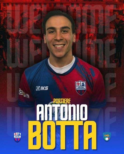 UFFICIALE- Pro Sangiorgese , ecco il portiere Botta
