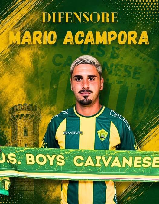 UFFICIALE-Boys Caivanese, ecco Mario Acampora