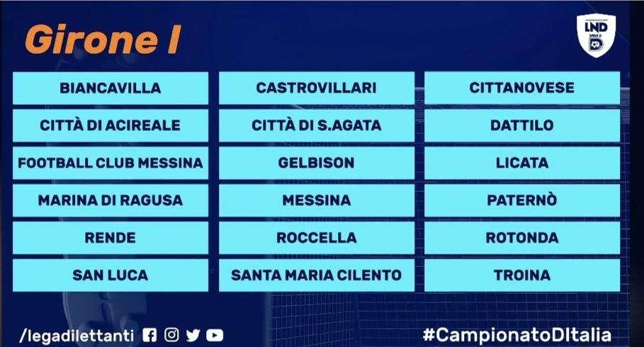 Serie D, ecco il girone I: due squadre campane