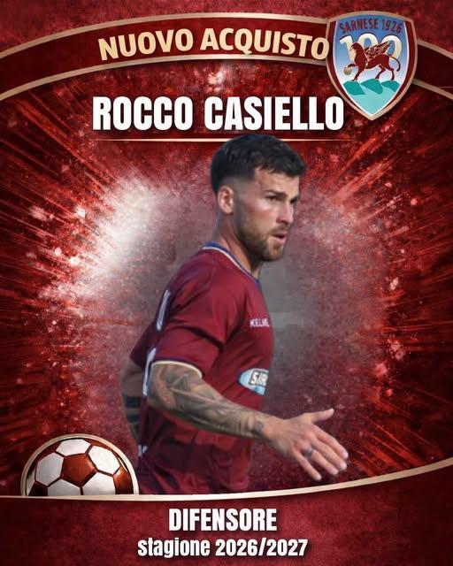 UFFICIALE-Sarnese, ecco Rocco Casiello
