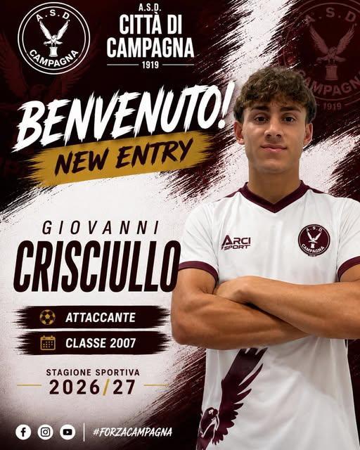 UFFICIALE-ASD Campagna, ecco Giovanni Crisciullo