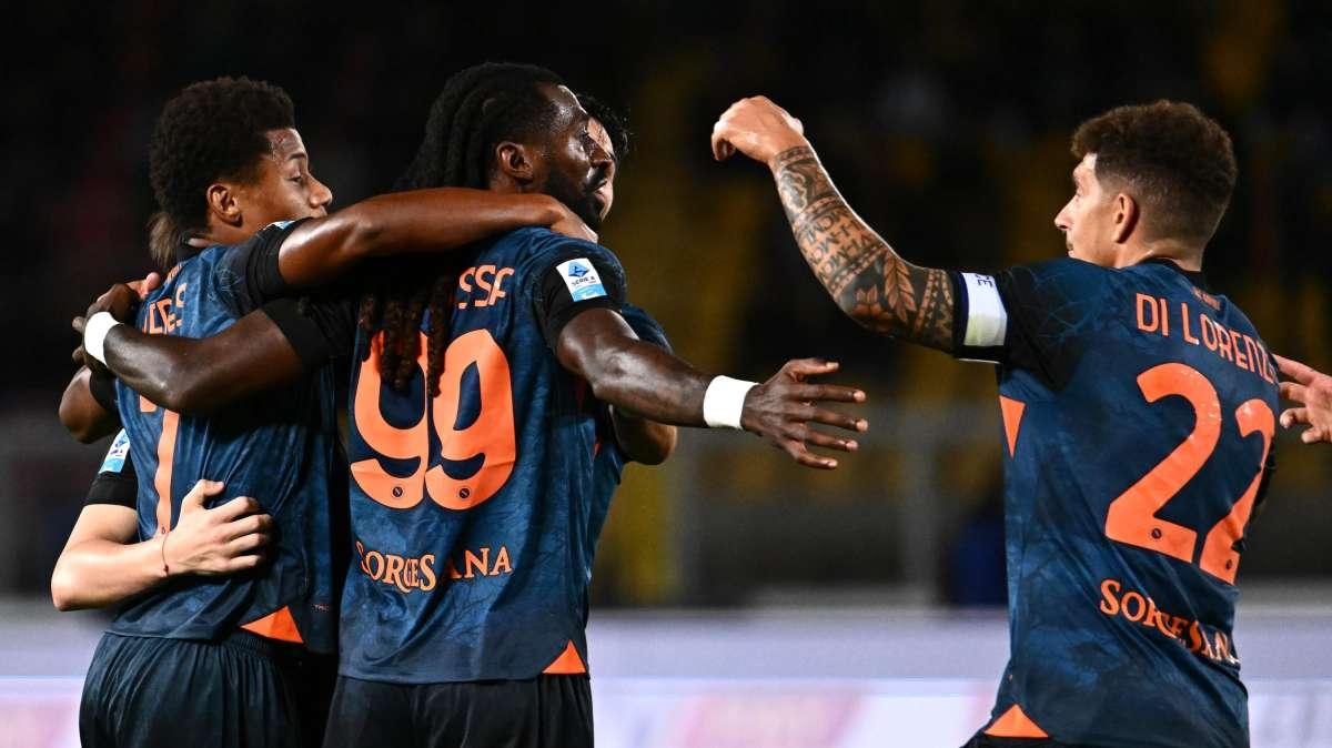 Serie A: Lecce-Napoli 0-1, Conte blinda la vetta con Anguissa e Milinkovic-Savic