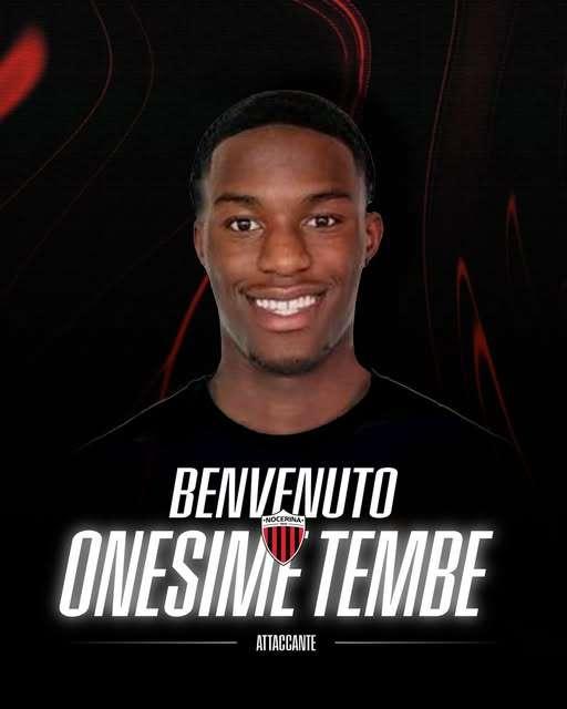UFFICIALE-Nocerina, ecco Onesime Tembe