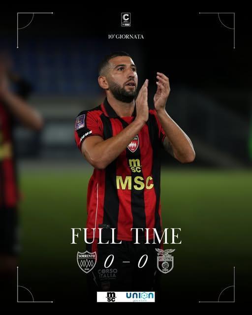 Il Sorrento non sfonda, il derby con la Casertana finisce 0-0