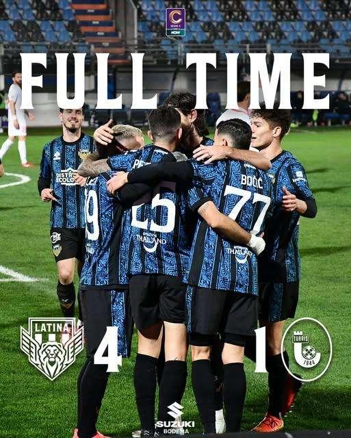 Latina-Turris 4-1: crollano i corallini