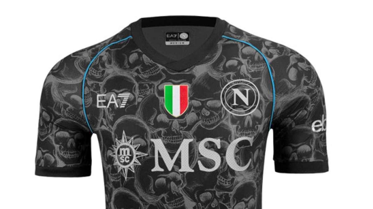Il Napoli lancia la nuova maglia Halloween ispirata al Cimitero delle Fontanelle