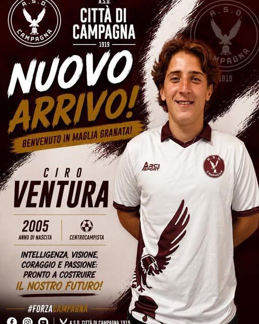 UFFICIALE_Asd campagna, ecco Ciro Ventura