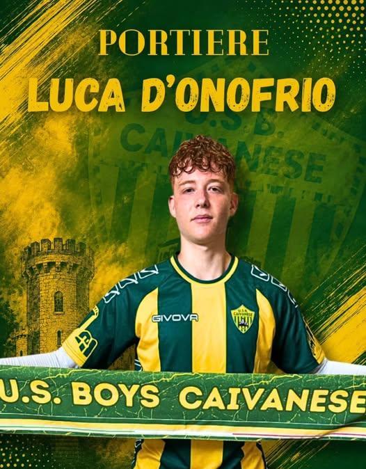 UFFICIALE-Boys Caivanese,ecco  Luca D'Onofrio