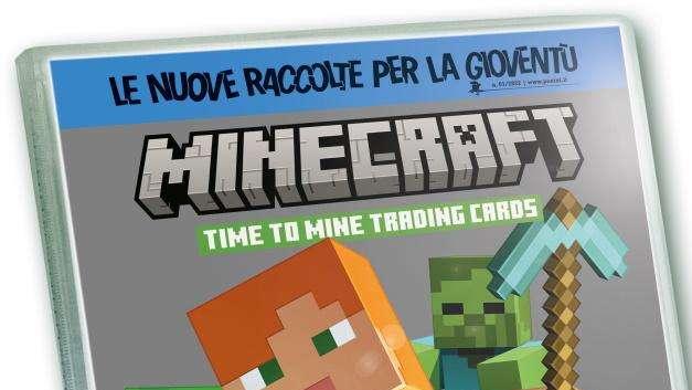 Pronto a scavare, creare e collezionare? Ecco Minecraft Time To Mine Trading Card 