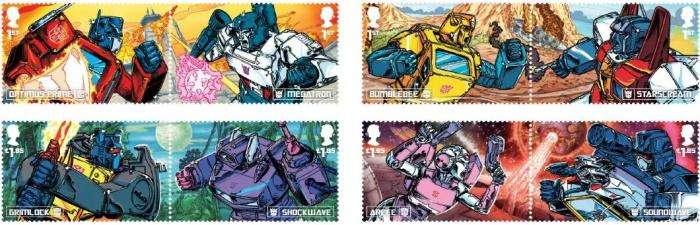 Gli originali Transformers ora diventano dei francobolli