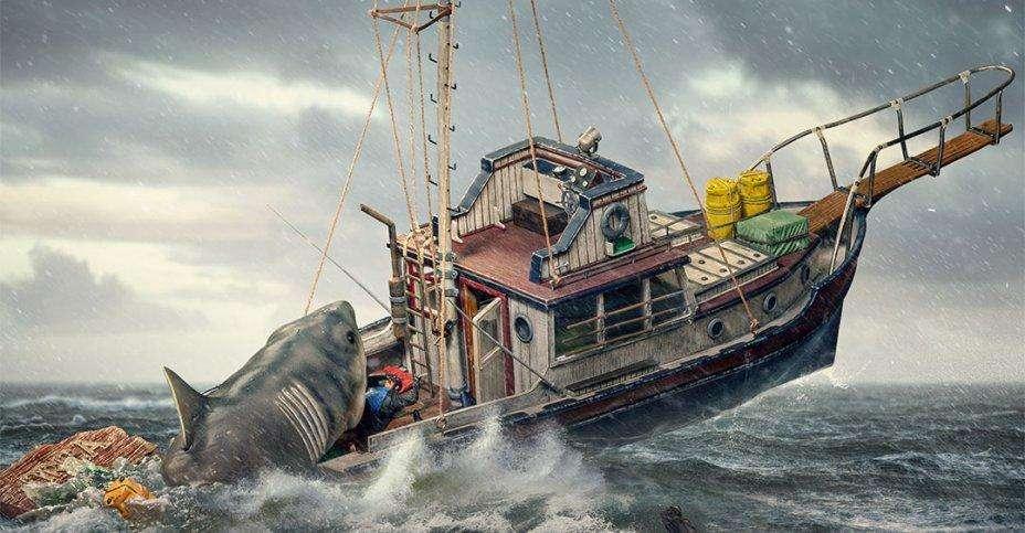 Lo Squalo, l'iconica scena diventa un diorama