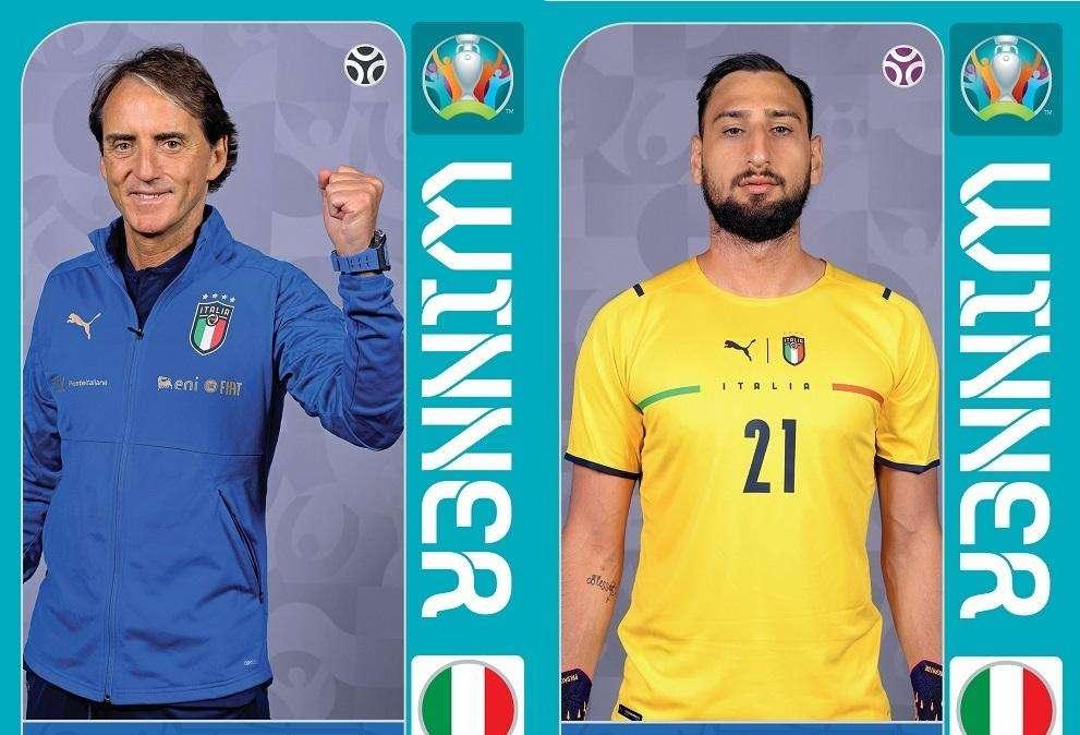 Le figurine dell'Italia Campione d'Europa