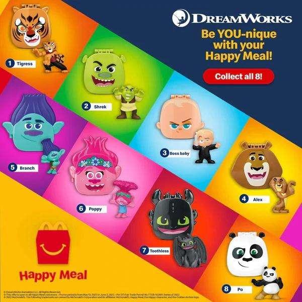 I personaggi Dreamworks da McDonald's... ma sono a Singapore