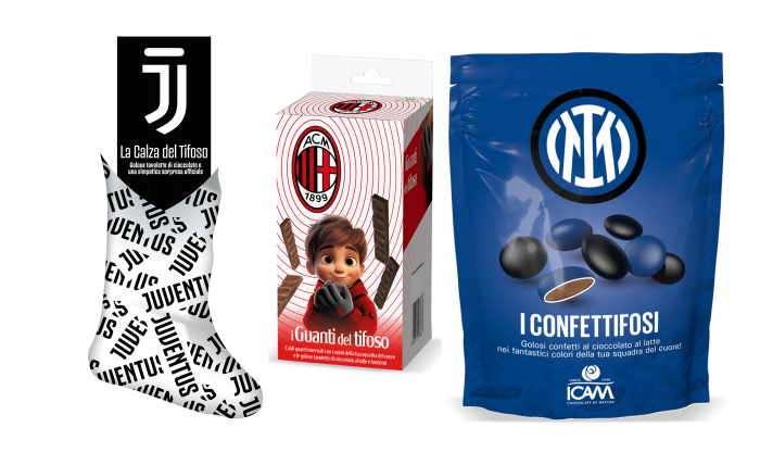 ICAM fa felici tutti i tifosi di calcio: guanti, calze e tanto cioccolato