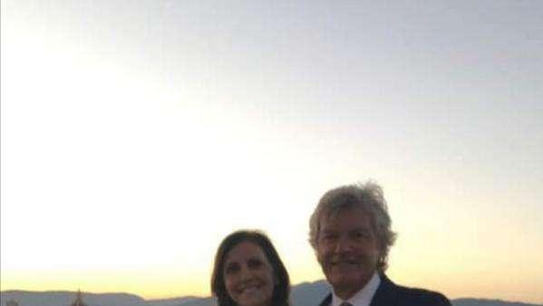 Lady Antognoni e la dedica speciale per il marito