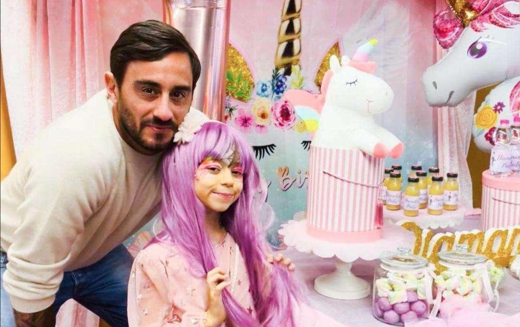 Aquilani in versione papà per il compleanno di Diamante