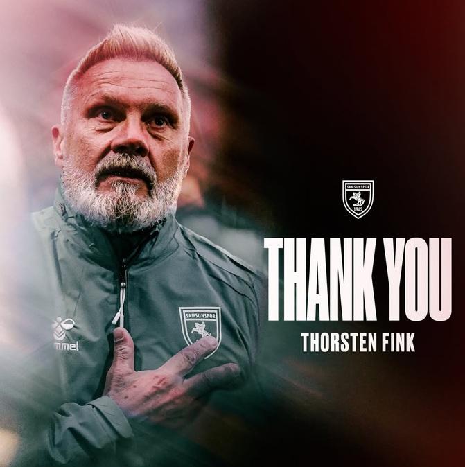 OFICIAL: Samsunspor, Fink deja de ser el entrenador