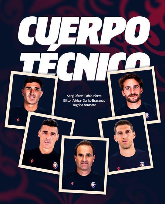 CA Osasuna, la configuración del cuerpo técnico de Arrasate. El comunicado