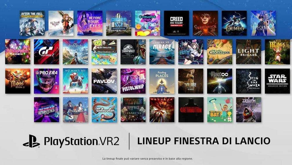 PlayStation VR2, tutti i giochi previsti, upgade e lineup di lancio