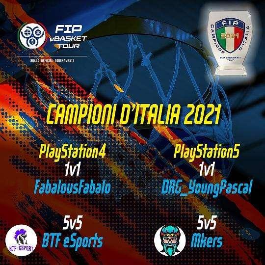 FIP eBasket Tour, BFT Sports e Mkers Campioni d'Italia 5v5