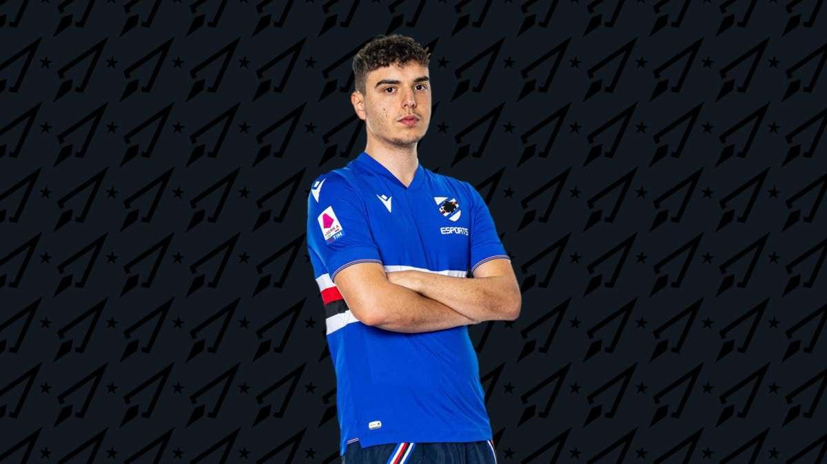 Sampdoria, un player di Betclic Apogee in eSerie A TIM con la maglia dei blucerchiati