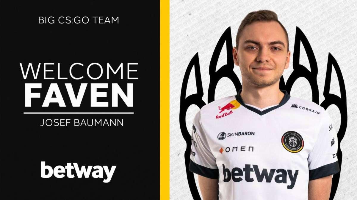 CS:GO, Josef "faveN" Baumann è in nuovo player dei BIG