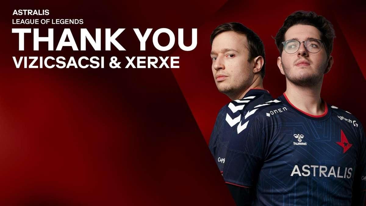Astralis, due giocatori lasciano la squadra di League of Legends 