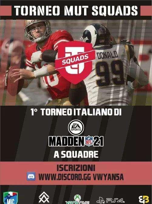 Madden NFL 21, al via il primo torneo italiano a squadre