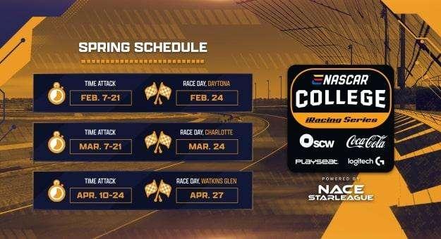 SIM RACING: Nasce la eNASCAR College iRacing Series.