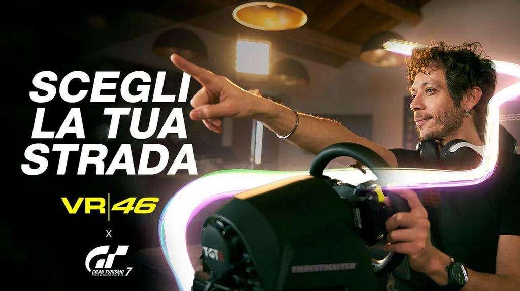 Gran Turismo 7, Valentino Rossi in pista virtuale per allenarsi