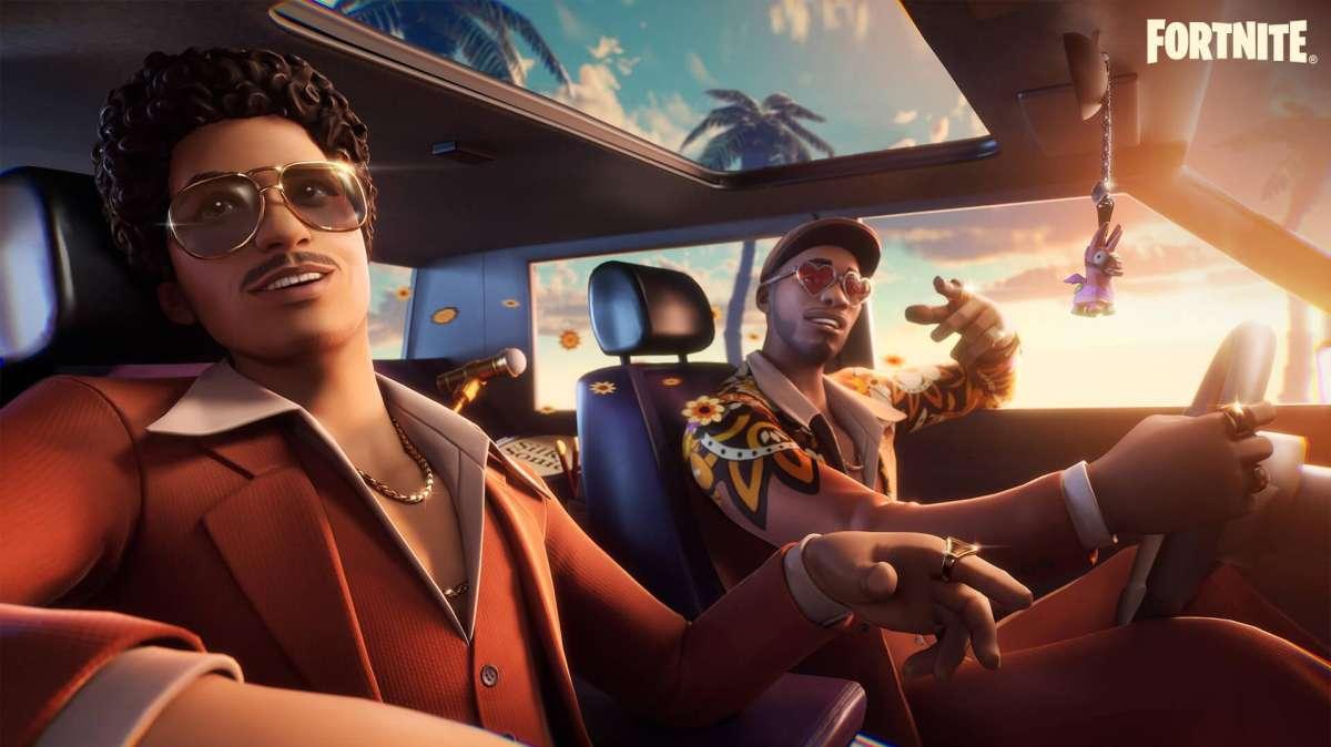 Fortnite, in arrivo i costumi e gli accessori di Bruno Mars e Anderson Paak