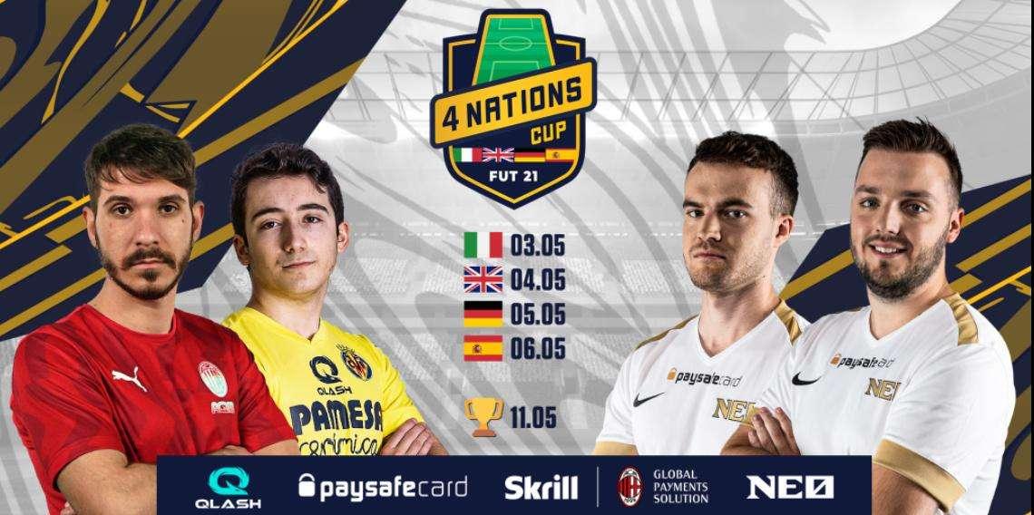 FIFA21, al via la 4 Nations Cup firmata Qlash e NEO