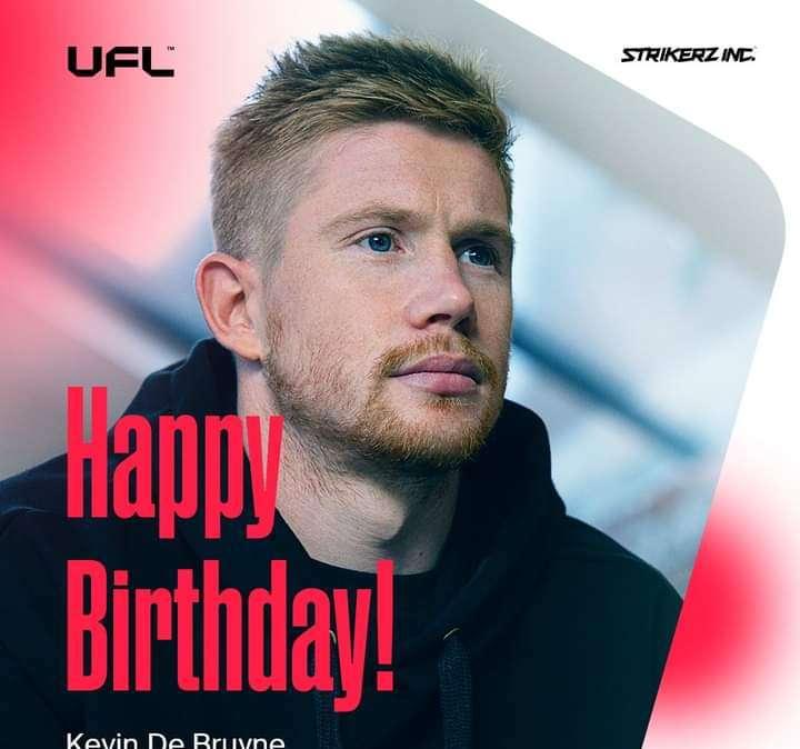 Kevin De Bruyne, gli auguri arrivano online anche da UFL